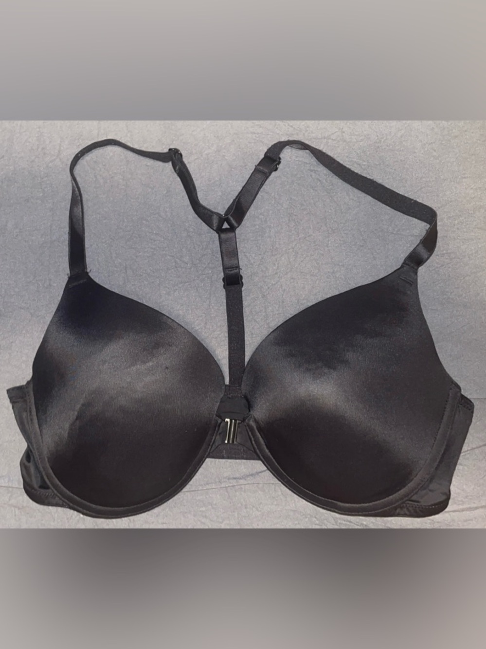 PINK Victoria's Secret Black T-Back Front Close